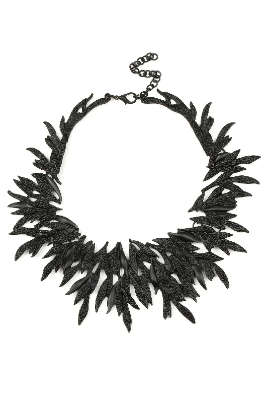 Women's modern design necklaces-Rea Necklace - All Black