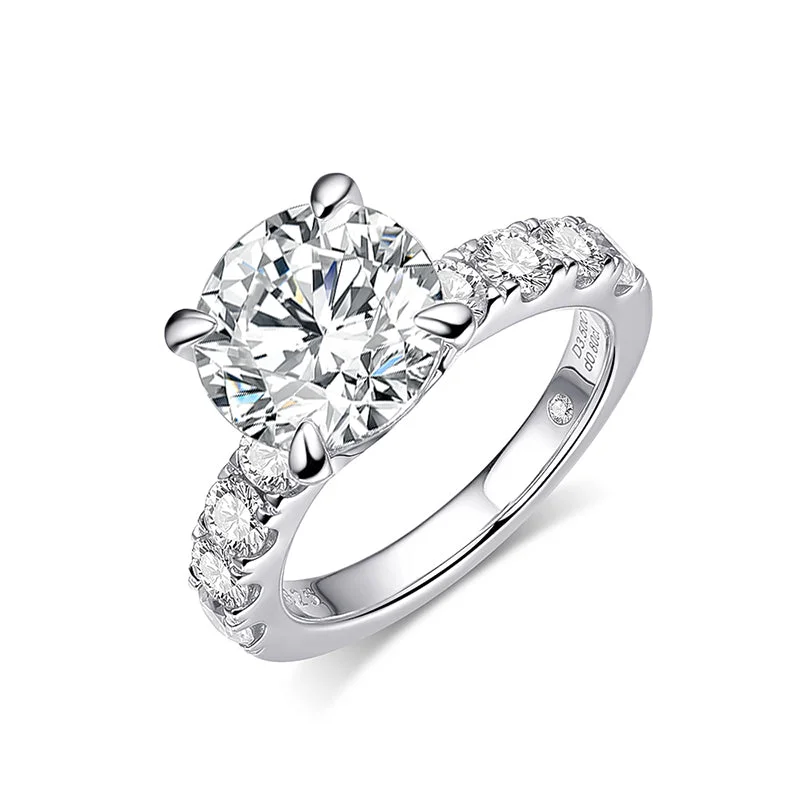 Women's charm rings-Classic 4.3 Ct Diamond Wedding Ring