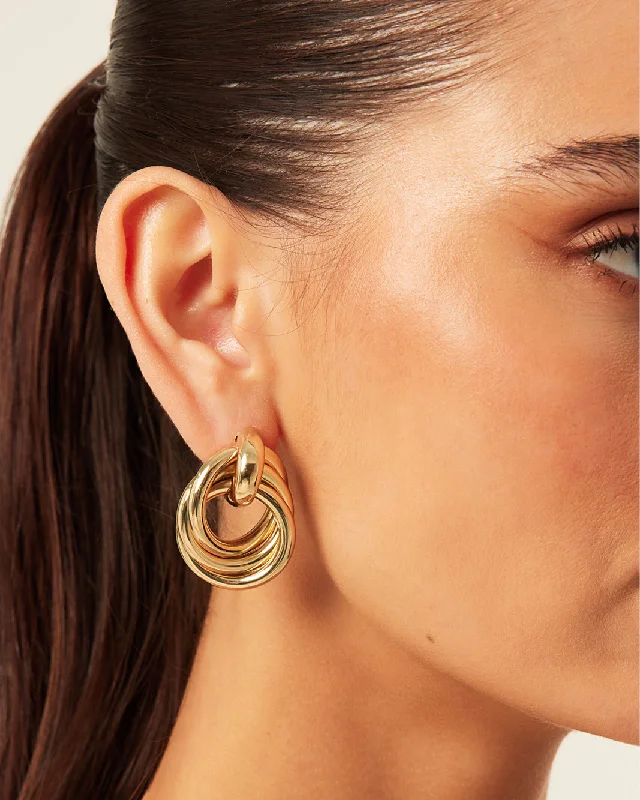 Women's celestial rings-MELISSA EARRING - GOLD