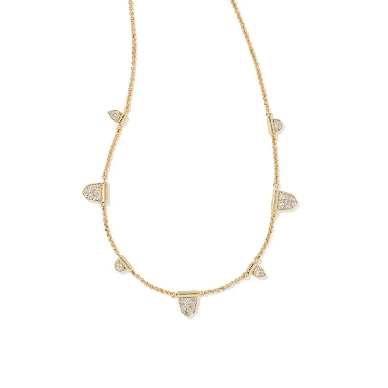 Women's emerald necklaces-Kendra Scott : Adeline Strand Necklace In Gold