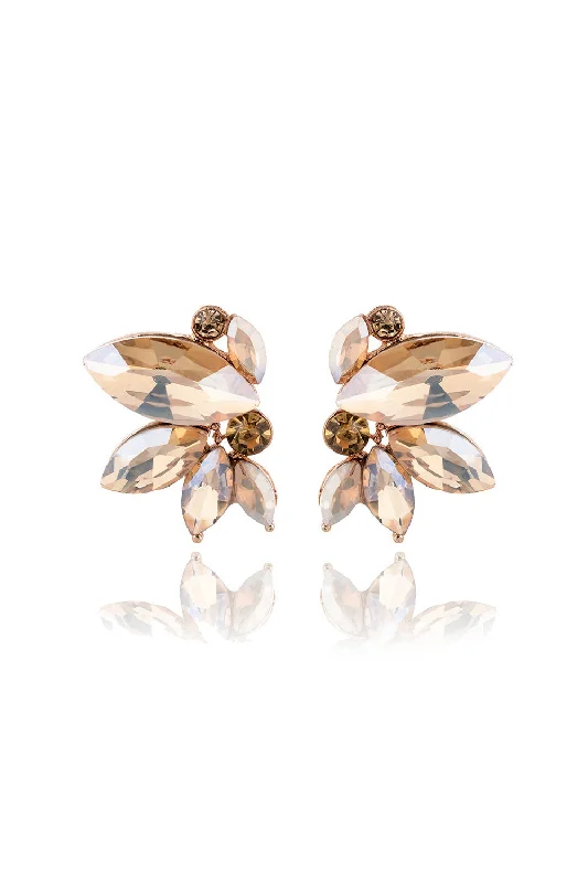 Modern women's rings-Sparkly Rhinestone Earring Studs