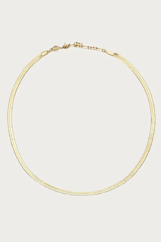 Women's travel necklaces-Snake Charmer Necklace In Gold