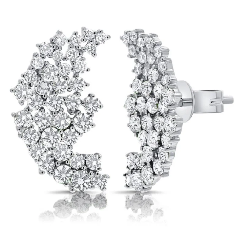 Women's everyday earrings-14K GOLD DIAMOND COLETTE STUDS