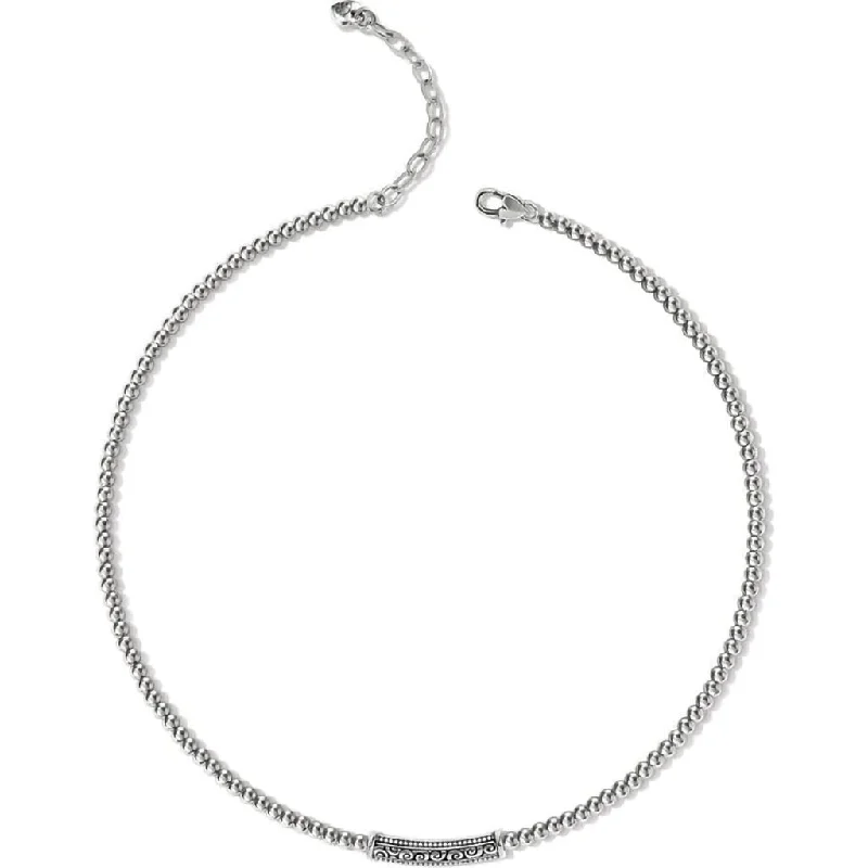 Women's pearl necklaces-Brighton - Mingle Adore Bar Collar Necklace