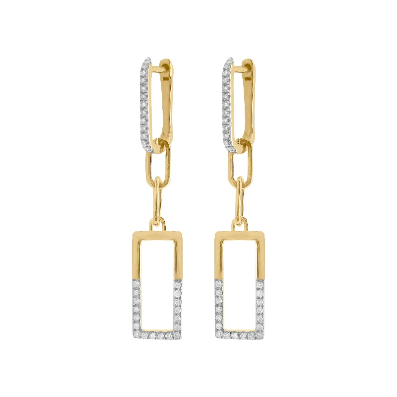 Women's celestial earrings-14K GOLD DIAMOND PRISCILLA EARRINGS