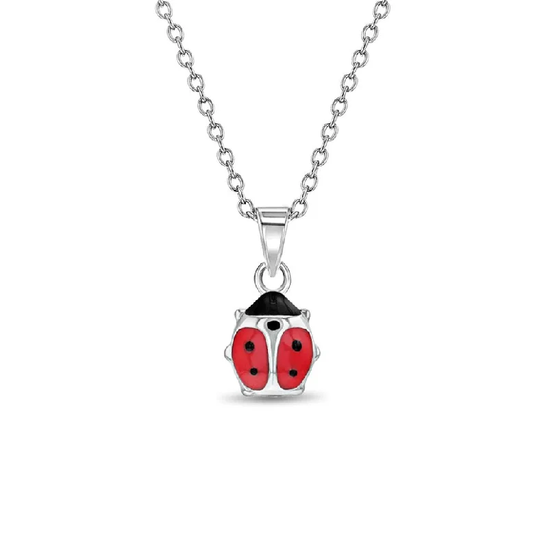 Women's rose gold necklaces-In Season Jewelry : My Lady Bug Children's Necklace