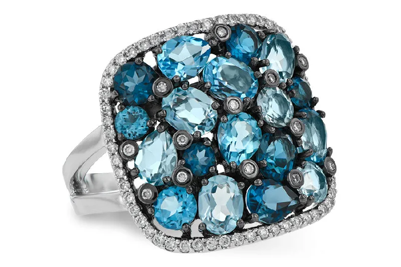 Women's anniversary rings-Allison Kaufman Shades of Blue Ring