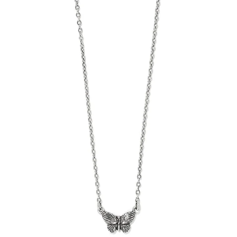 Women's sterling silver necklaces-Brighton : Bloom Petite Butterfly Necklace