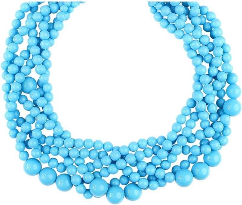 Women's unique necklaces-Turquoise Statement Necklace