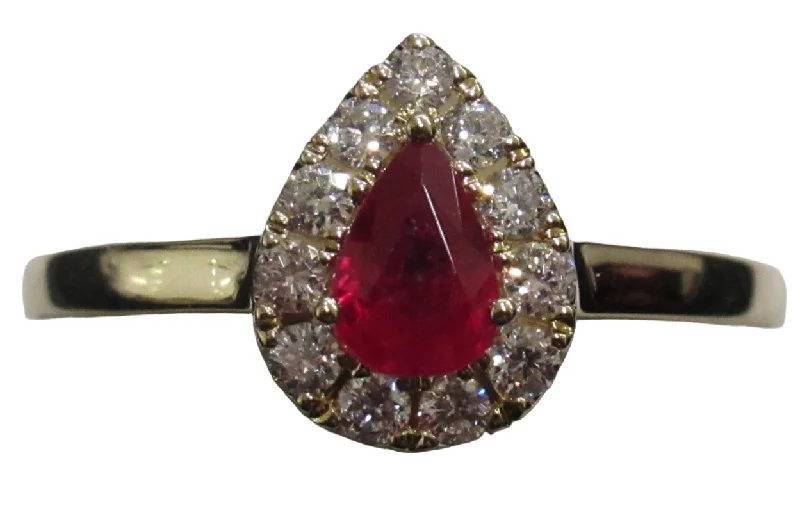 Women's handmade artisan rings-Ruby Ring