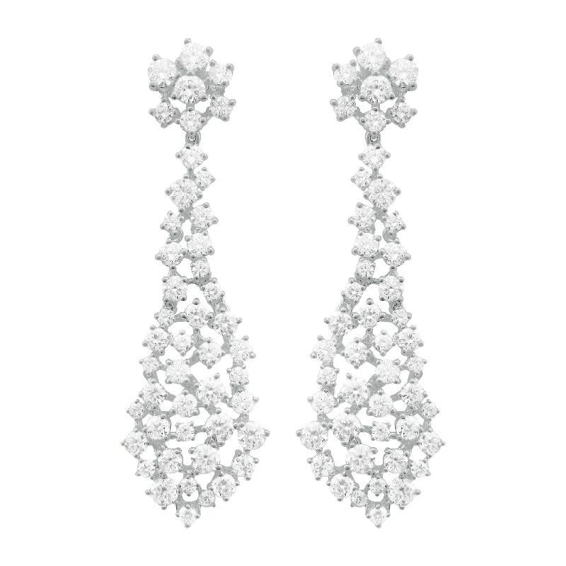 Women's drop earrings-14K GOLD DIAMOND SHAYNA EARRINGS