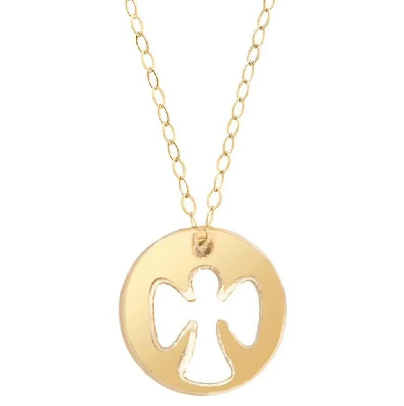 Women's gift necklaces-enewton design  :  Guardian Angel 16" Gold Necklace