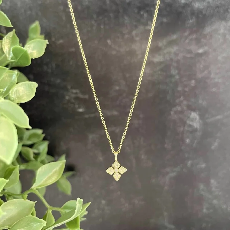 Women's religious necklaces-Shine Bright Cross Necklace In Gold