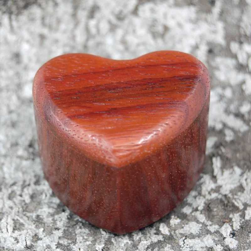 Women's mother-daughter rings-Padauk Wood Ring Box | Wedding Ring Box For 1 Ring - Secret Box Style