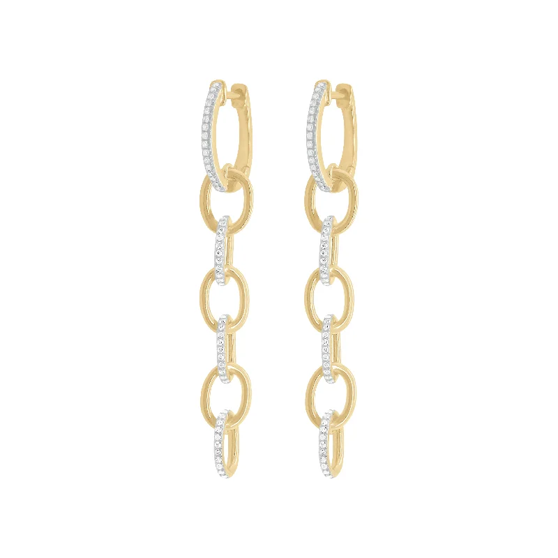 Women's celestial earrings-14K GOLD DIAMOND NICOLETTE EARRINGS