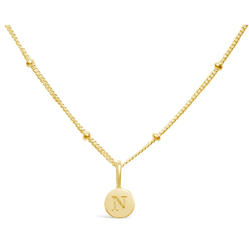 Women's spiritual necklaces-Stia : Mini Love Letter Necklace in Gold - N