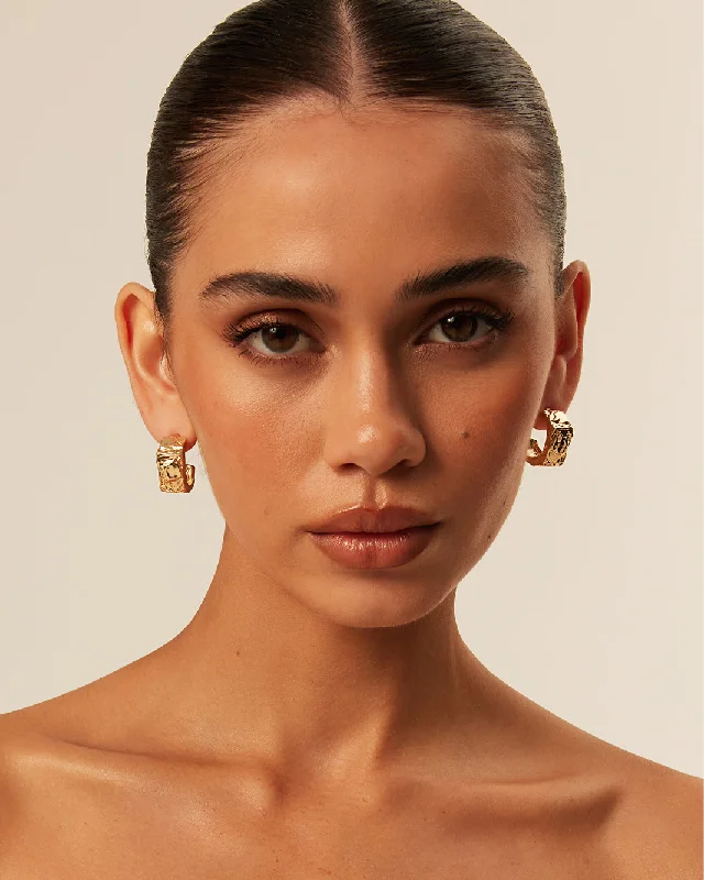 Women's holiday rings-ISABELLA EARRING - GOLD