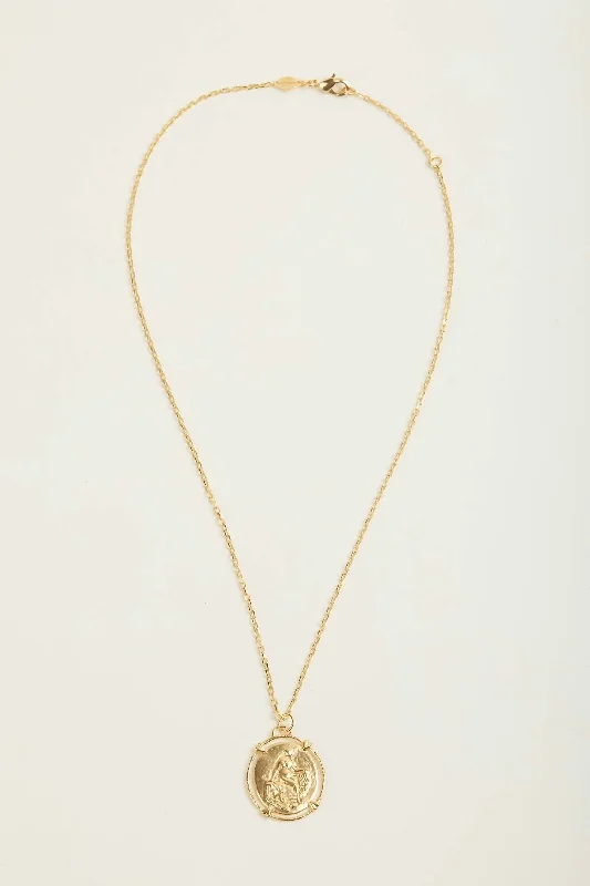 Women's luxury brand necklaces-Born To Love Necklace In Gold