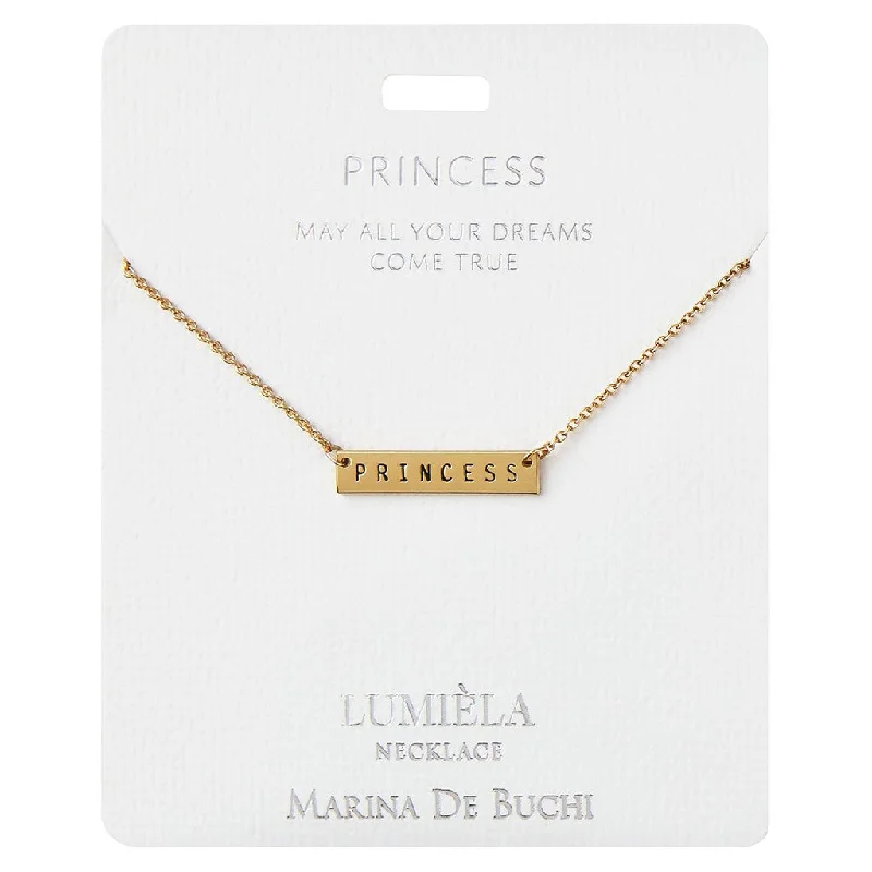 Women's crystal necklaces-Lumiela Necklace: "princess, may all your dreams come true" -Princess