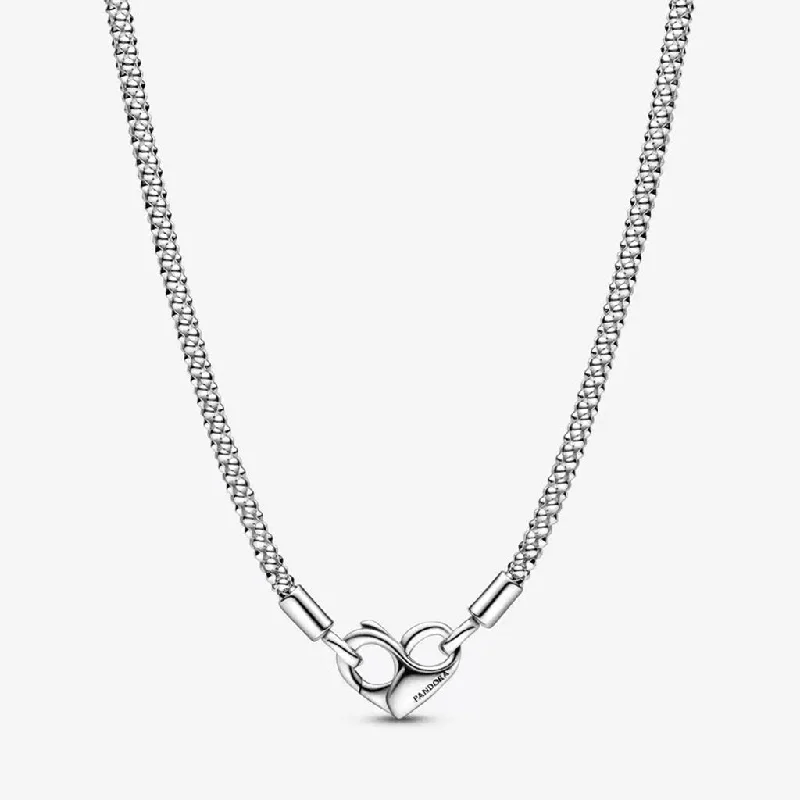 Women's crystal necklaces-PANDORA : Pandora Moments Studded Chain Necklace (17.7")