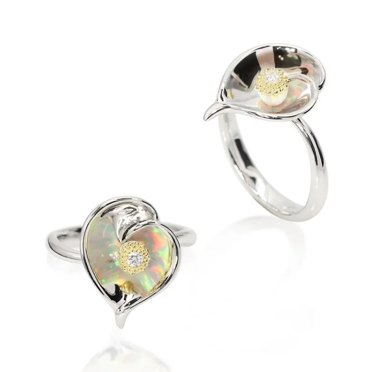 Women's seasonal rings-Calla Lily Ring