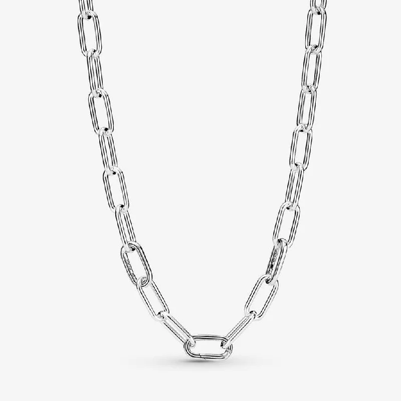 Women's titanium necklaces-PANDORA : Pandora ME Link Chain Necklace with 3 Connectors - 17.7"