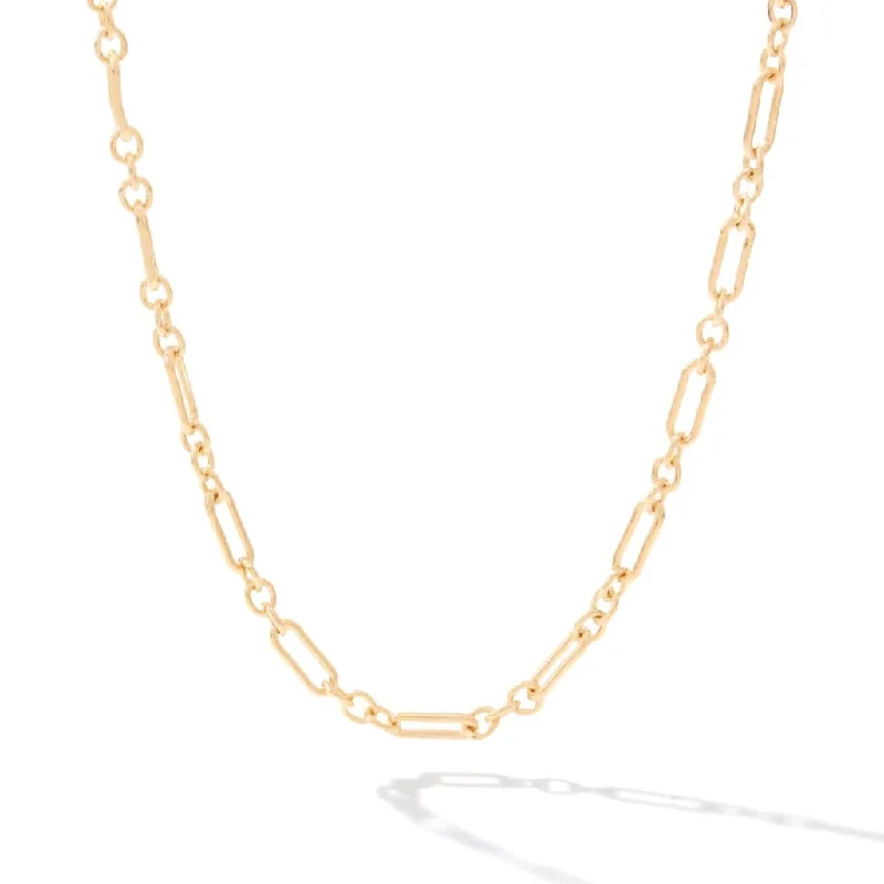 Trendy women's necklaces-Ronaldo Jewelry : Links of Love Necklace - 14K Gold