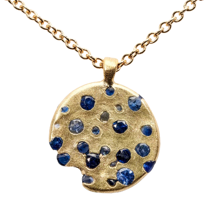 Modern women's necklaces-Medium Blue Constellation Necklace - 9669