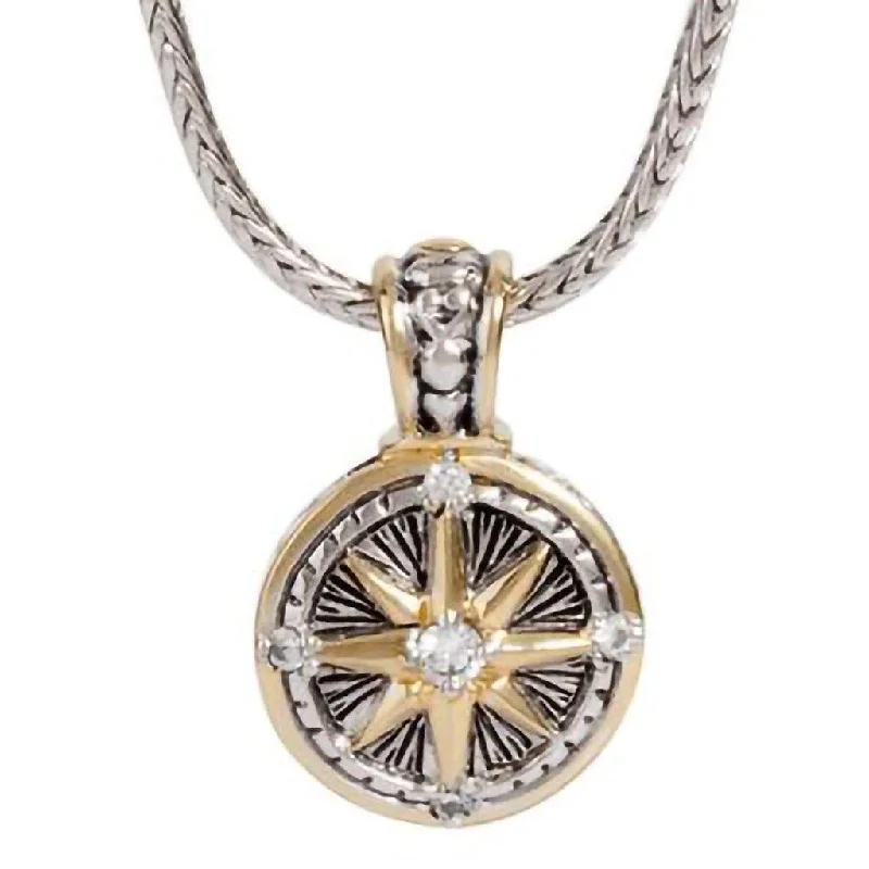 Women's travel necklaces-John Medeiros : Little Inspirations Compass Slider Charm