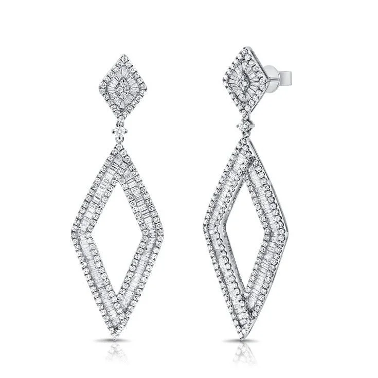 Women's beaded earrings-14K GOLD DIAMOND JULIA EARRINGS