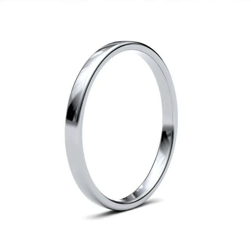 Women's alloy rings-Ladies Soft Court Classic Wedding Ring