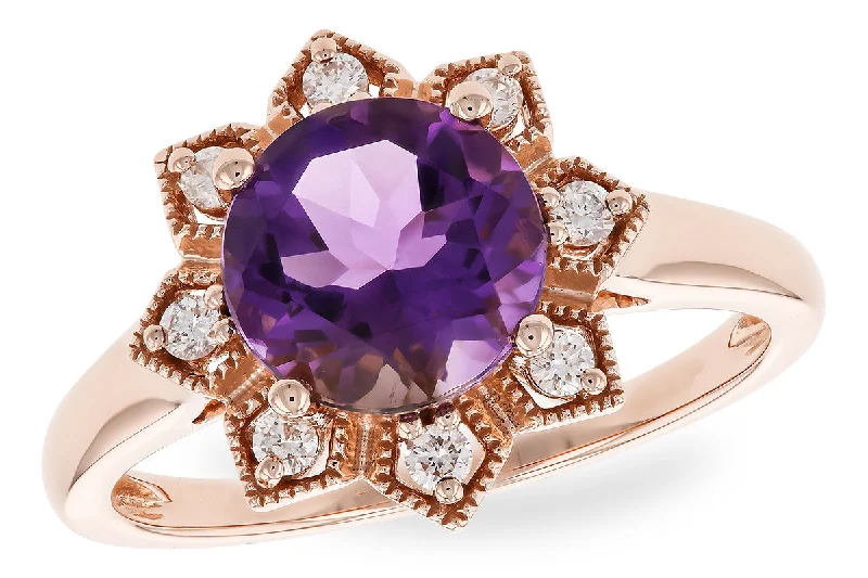 Women's engagement rings-Allison Kaufman Amethyst Ring