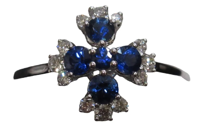 Women's holiday rings-Sapphire Ring