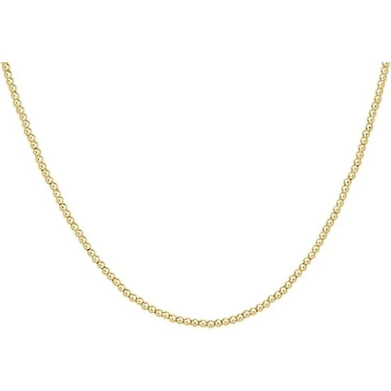 Women's bohemian necklaces-enewton design : 15" Choker Classic Gold 2mm Bead Necklace