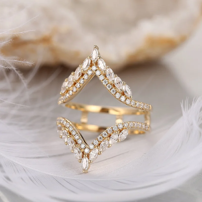 Women's alloy rings-Signature Ring Jacket 'Guardian Angel' Cluster Cage Ring 2pcs