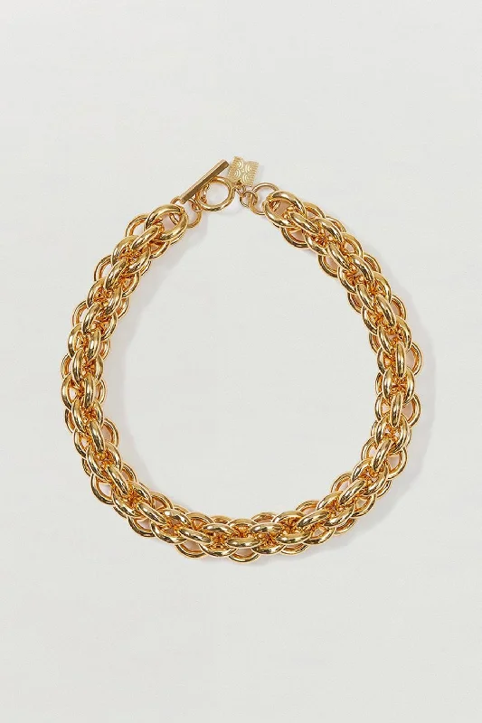 Women's Buddha necklaces-Soda Cable Chain Necklace In Gold