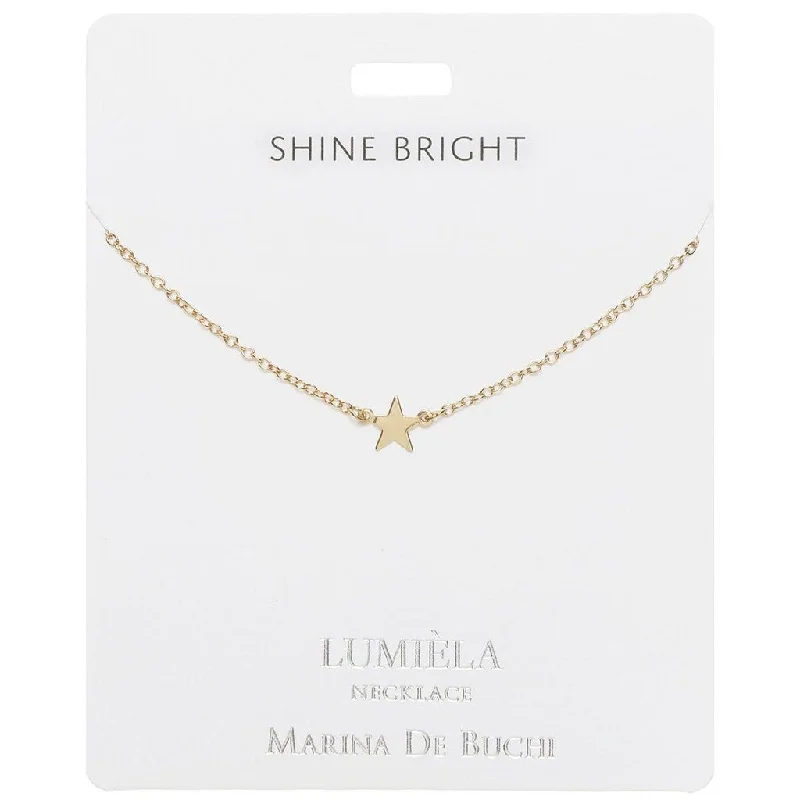 Women's birthday gift necklaces-Lumiela Necklace: "shine bright" -Star