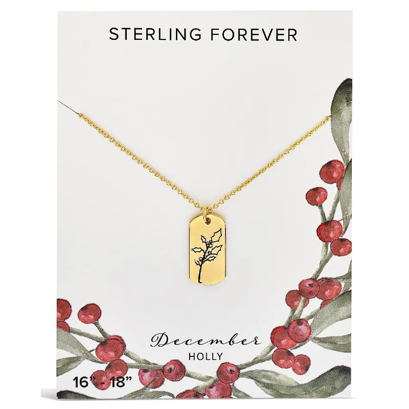 Women's pendant necklaces-Birth Flower Pendant