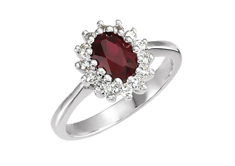 Women's star rings-Dark Orange Sapphire Ring