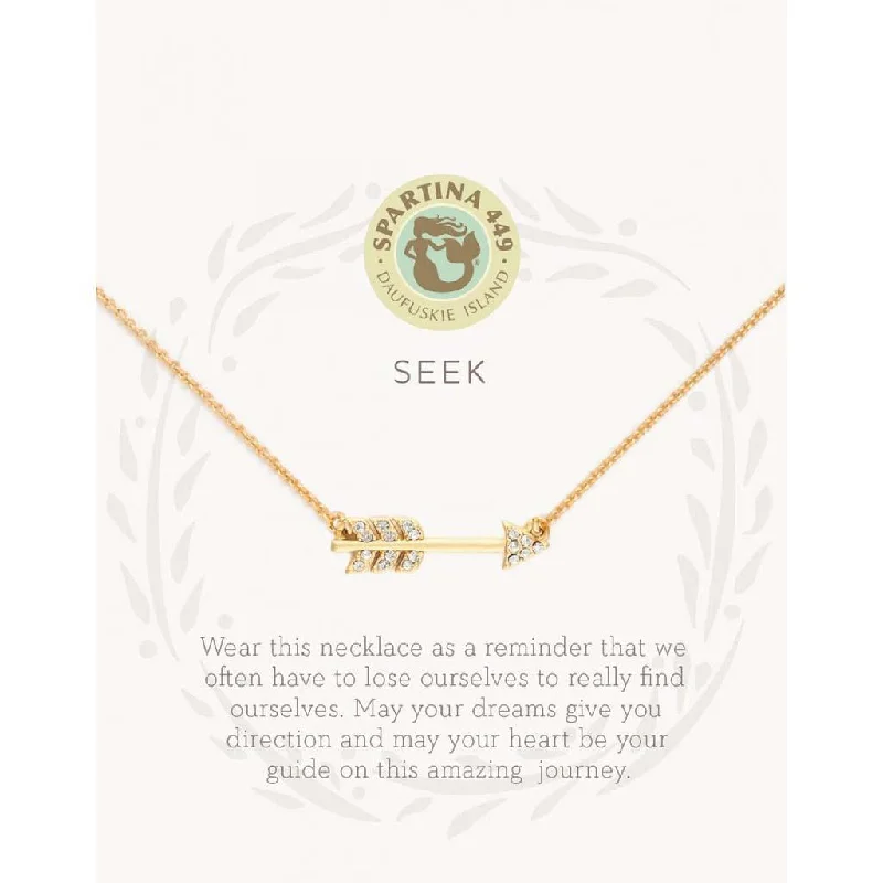 Women's eco-friendly necklaces-Spartina : Sea La Vie Seek Necklace in Gold