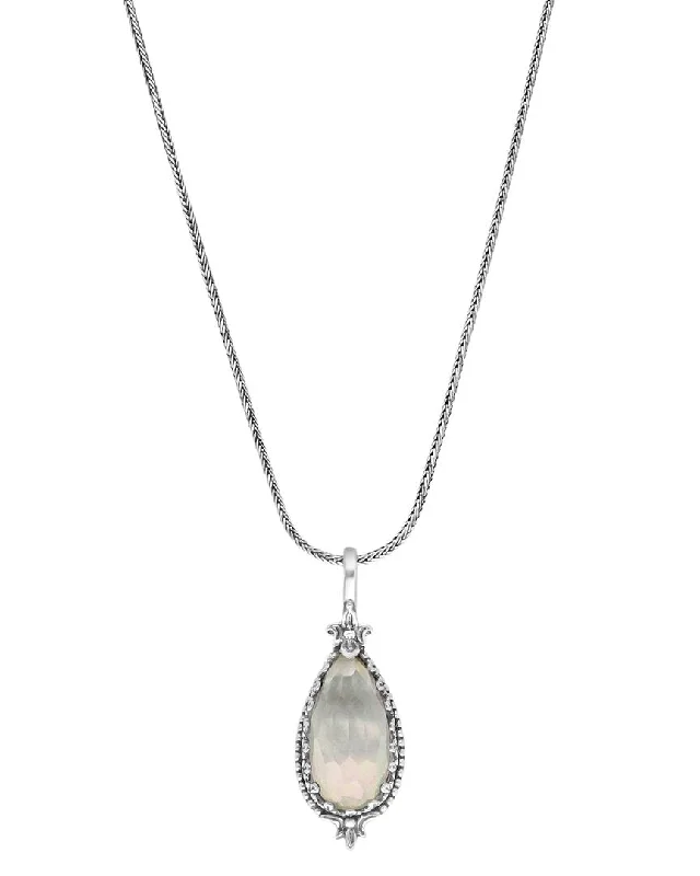 Women's pearl necklaces-Konstantino Silver Pearl Necklace