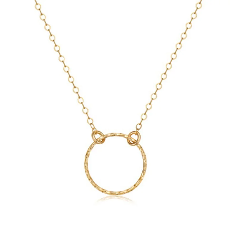 Women's cross necklaces-Ronaldo Jewelry : Forever Mine Necklace - 14K Gold Artist Wire 18"