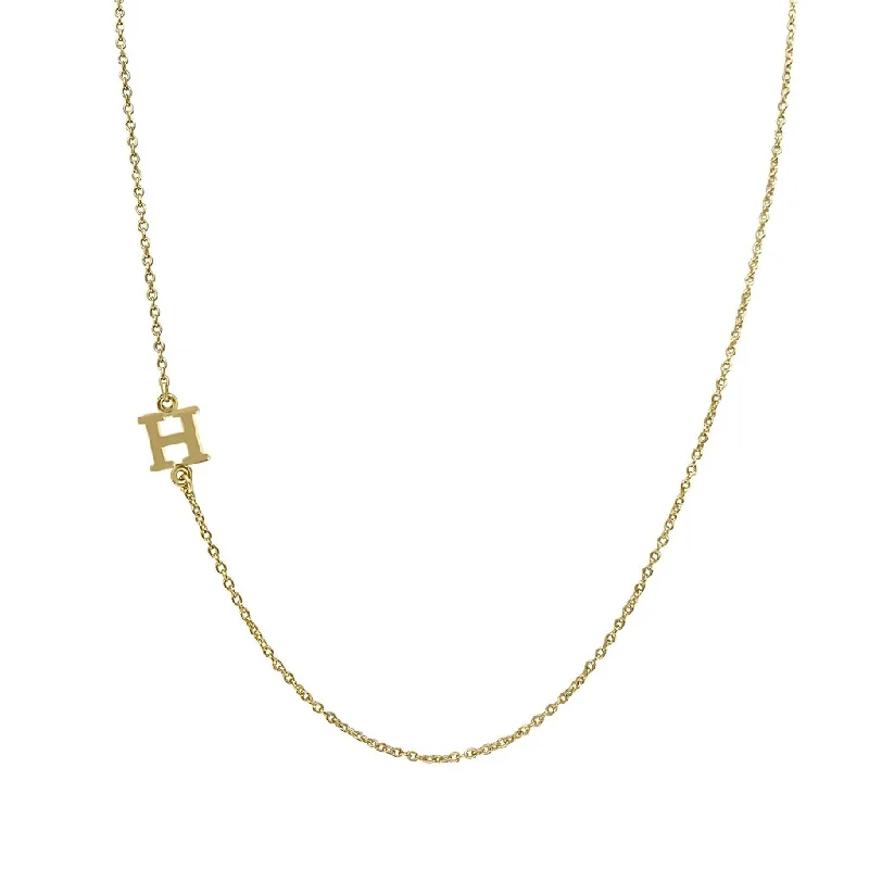 Women's Buddha necklaces-Stia : A Letter Close to the Heart - H