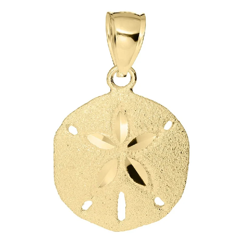 Luxury women's necklaces-LeStage® Cape Cod : Sand Dollar Necklace-  Gold