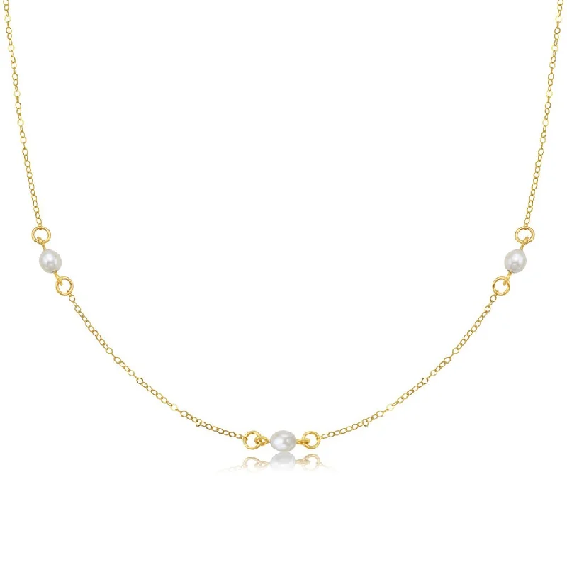 Women's healing crystal necklaces-Ronaldo Jewelry : Bliss Necklace - 14K Gold Artist Wire 18"