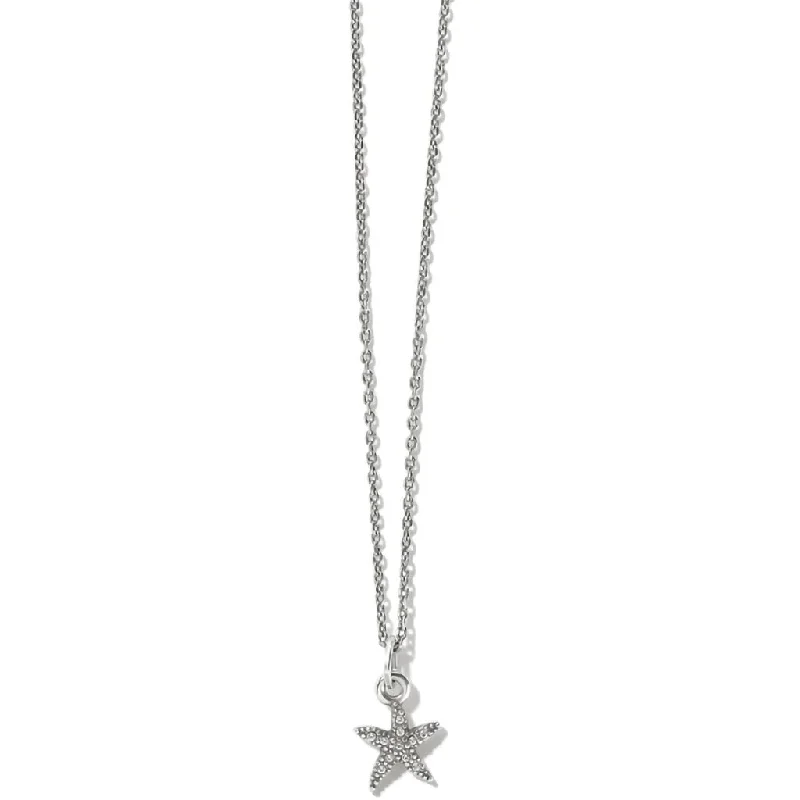 Women's chain necklaces-Brighton : Voyage Mini Starfish Necklace in Silver