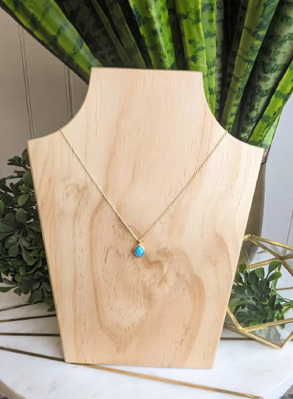 Women's friendship necklaces-Women's Naia Petite Necklace In Turquoise