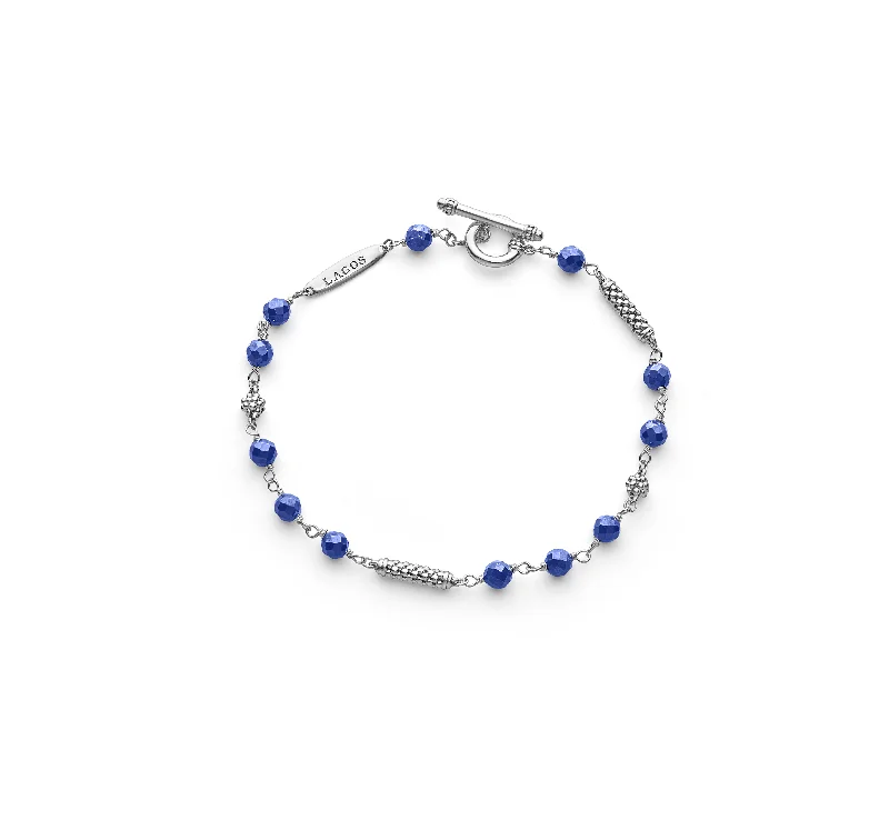 Women's Mother's Day bangles-LAGOS Caviar Icon Ultramarine Beaded Bracelet