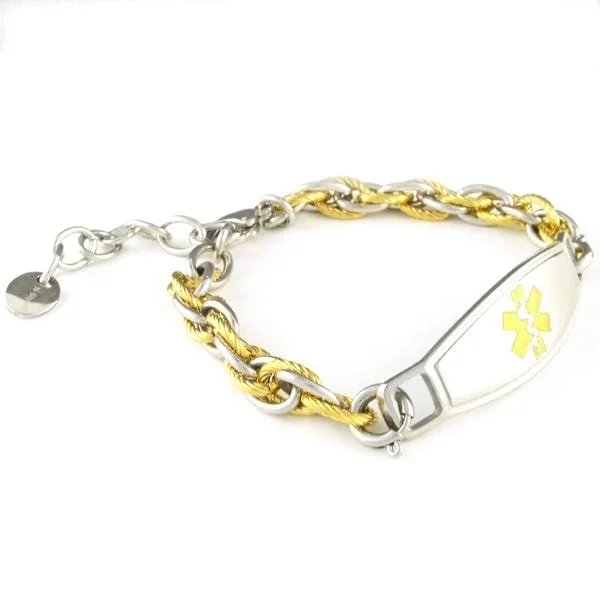 Women's fashion bangles-Pegasus Adjustable Medical ID Bracelet