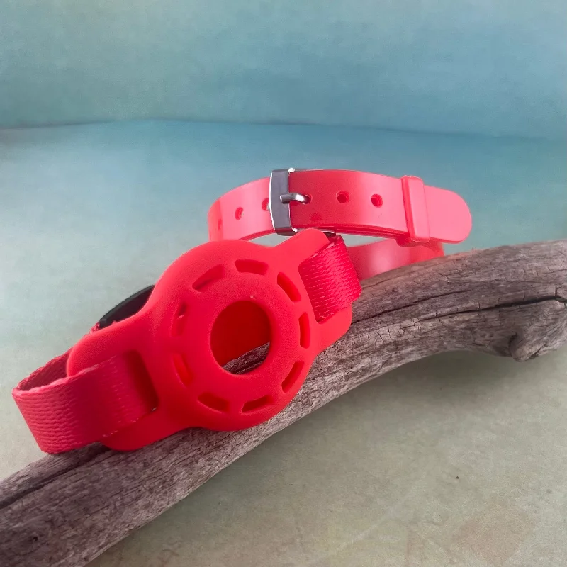 Modern women's bangles-Kids AirTag Bracelet ~ Red Rocket